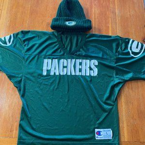 Go Pack Go!  Greenbay Jersey and Beanie